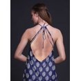 thumbnail image 3 of Bimba Robe de Plage d'Été pour Femmes à Imprimé Bloc, Dos Nu, Col Licou – Grande, 3 of 6