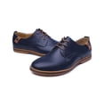 thumbnail image 2 of Mens Fashion Casual Solid Lace Up Leather Wedding Shoes Male Business Shoes, 2 of 8
