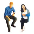thumbnail image 3 of 1/64 Painted Figures Resin Tiny People Toys Character Model resin Blue, 3 of 9
