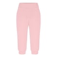 thumbnail image 4 of Timegard Womens Sweatpants Capri Pants Cinch Bottom Solid Color Cropped Joggers Workout Pants with Pockets, 4 of 6