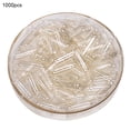thumbnail image 1 of Flmtop 1000Pcs Transparent Hollow Gelatin Empty Separated Medical Powder Capsule Shells, 1 of 11