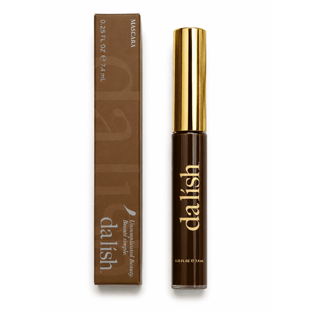 da lish cosmetics - Flake-Free Volumizing Mascara – Smudge-Proof, Buildable Formula – Brown Black