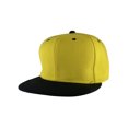 thumbnail image 1 of Top Headwear Flat Bill Adjustable Snapback Cap - Yellow/Black, 1 of 2