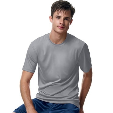 Hanes Cool DRI TAGLESS Men`s T-Shirt, XL, Graphite