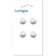 thumbnail image 1 of LaVogue Shank blanc Buttons, 10 mm (0.39 in), 1 of 4