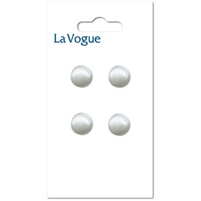 LaVogue Shank blanc Buttons, 10 mm (0.39 in)