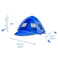 thumbnail image 3 of Ozark Trail Pop up Tent Shelter, Easy Set Up, 2 Person, Blue,Size: 78.7in W x 52in D x 50in H, 3 of 15
