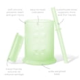 thumbnail image 3 of Olababy Silicone Training Cup with Straw Lid | Babies Water Drinking Cup | 6+ Mo Infant To 12-18 Months Toddler | Sippy Cup For Kids & Smoothie Cup | Baby Led Weaning (Kiwi 5 oz), 3 of 4