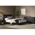 thumbnail image 3 of South Shore Primo Full/Queen Platform Bed with Drawer, in Black Oak, 3 of 13