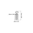 thumbnail image 2 of Unique Bargains Cord End Caps, 100Pcs 3x7mm Metal Spring Coil End Tips Crimp Terminators Caps Silver Tone, 2 of 5