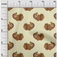 thumbnail image 1 of oneOone Silk Tabby Fabric Fish Block Decor Fabric Printed BTY 42 Inch Wide, 1 of 4