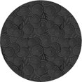 thumbnail image 1 of Ahgly Company Tapis d'Intérieur Lavable en Machine Carré Transitionnel Gris Minuit, 3 Pieds Carré, 1 of 7
