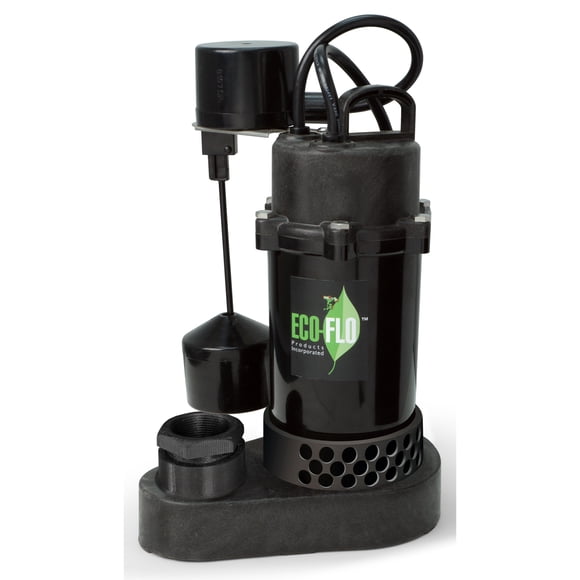 ECO-FLO Products Pompe de Vidange Thermoplastique SPP50V avec Spirale Verticale, 1/2 HP, 4 080 GPH