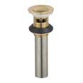 thumbnail image 1 of Kingston Brass KB6007 Complement Drain Push-Up avec Débordement, Laiton Brossé, 1 of 2