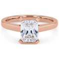 thumbnail image 1 of 0.50 Carat Excellent Radiant Cut Real Diamond Latest Design Solitaire Engagement Ring for Ladies Solid 14K Rose Gold Size 7.5, 1 of 6