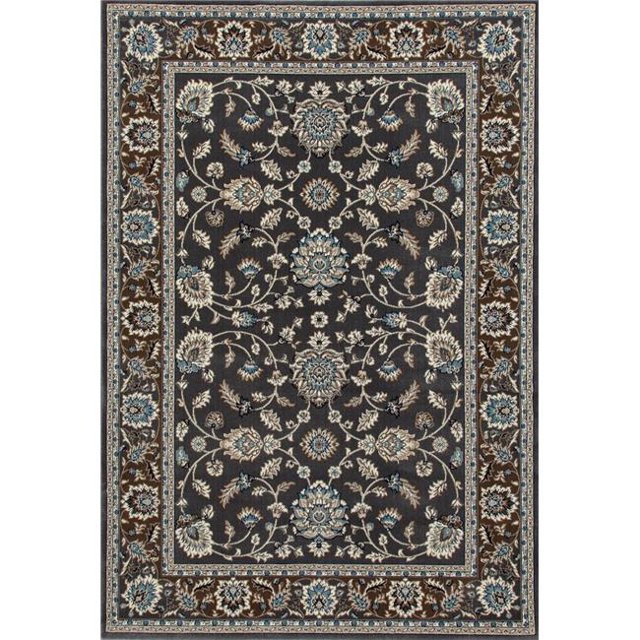 Art Carpet 841864104967 4 x 6 ft. Kensington Collection Jacobean Border Woven Area Rug, Gray