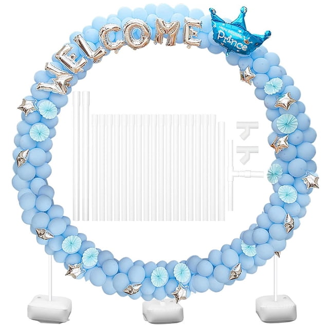 Balloon Column Stand Circle Frame Balloon Arch Stand Kit 59.1‘‘ Large Size Reusable Balloon Arch Holder for Baby Shower Birthday Wedding Party Photo Background Decoration
