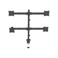 thumbnail image 2 of StarTech.com Desk Mount Quad Monitor Arm, Ergonomic VESA 4 Monitor Mount 2x2 up to 27", Articulating & Height Adjustable Pole Mount, Tilt/Swivel/Rotate LCD/LED Screen, Clamp/Grommet - Heavy-duty VESA Mount (ARMQUAD) - Mounting kit - adjustable arm - for 4 monitors - heavy duty steel - screen size: 13"-27" - desk-mountable, 2 of 8