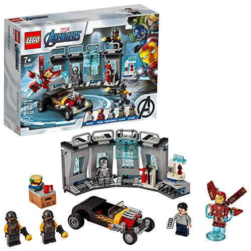 LEGO Marvel Avengers Iron Man Armory 76167 Kit de Construction (258 Pcs)