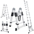 thumbnail image 4 of AKDSteel Aluminum Telescopic Ladder With a Frame Design, Featuring Non-Slip Feet And Stabilizers For Safe Use At Home, On Roofs, In Gardens, And Outdoors, 4 of 7