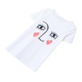 thumbnail image 1 of MERIGLARE T-Shirt Doux à Manches Courtes Imprimé - Blanc, S S, 1 of 9