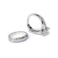 thumbnail image 3 of 3ct Diamond Engagement Wedding Ring Set 14K White Gold, 3 of 4