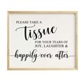 thumbnail image 1 of Take A Tissue For Tears Of Joy Wedding Party Sign Signage Party Print - Frame Not Included, 1 of 1