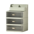 thumbnail image 1 of Home Textile Storage Purposed Organization for VanityClear Rectangular Compartments Makeup Tray with Space for Brushes Eyeshadow and Beauty SuppliesPerfect Bathroom Vanity Storage Solution for Neatly, 1 of 4
