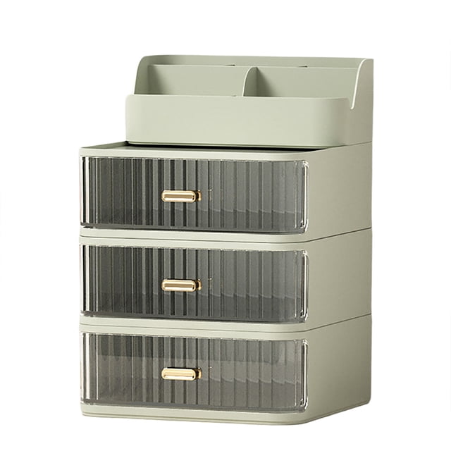 Home Textile Storage Purposed Organization for VanityClear Rectangular Compartments Makeup Tray with Space for Brushes Eyeshadow and Beauty SuppliesPerfect Bathroom Vanity Storage Solution for Neatly