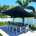 thumbnail image 2 of PURPLE LEAF Parasols Déportés d'Extérieur 13 Pi Carrés en Aluminium, Parasols Suspendus Décalés avec Rotation à 360°, Inclinaison Réglable, Grand Parasol de Jardin/piscine/patio, Gris, 2 of 15