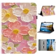 thumbnail image 1 of XYX Case for Samsung Galaxy Tab S10 Plus/S9 FE Plus/S9 Plus 12.4 inch, Colorful Pattern PU Leather Stand Cover, Pink Flower, 1 of 6