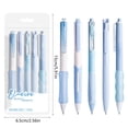 thumbnail image 3 of Lksixu 5 Pcs Retractable Gel Pens Set, 0.5mm Fine Point Gel-Ink Rollerball Pens with Comfortable Rubber Grip, Black Ink Smooth Writing and Quick-Drying Pens Aesthetic Office Supplies for Journaling, 3 of 6