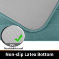 thumbnail image 4 of ORUYROP Memory Foam Bath Mat Large Size, 24 x 17 Inches, Soft and Comfortable, Super Water Absorption, Non-Slip, Thick, Machine Wash, Easier to Dry for Bathroom Floor Rug, Eggshell Blue, 4 of 7