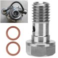 thumbnail image 4 of Oil Feed Adapter, High Hardness   Oil Feed Restrictor Stainless Steel  For Car, 4 of 8