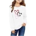 thumbnail image 1 of vdgthytj Chandail de la Saint-Valentin pour Garçons et Filles Tout-Petits, Imprimé, Col Rond, Manches Longues, Blouse Graphique 2-10 Ans, 1 of 3