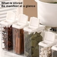 thumbnail image 3 of Spice Jar Organizer Spice Organizer, Food Grade Compartment Box, Kitchen Cooking Spice Storage Box, Spice Jar Storage Jars with Lids, 3 of 7