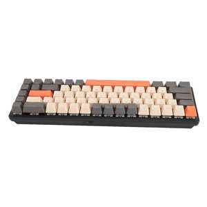 68 Key Mechanical Keyboard, Mechanic Gaming Wired Keyboard Multifonctionnel Blue Switch Design ergonomique pour ordinateur portable
