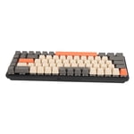 68 Key Mechanical Keyboard, Mechanical Gaming Wired Keyboard Multifunctional Blue Switch Ergonomic Design for Laptop