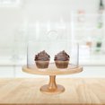 thumbnail image 4 of 1Set Cake Stand With Glass Lid For Elegant Dessert Display 27X20Cm, 4 of 9