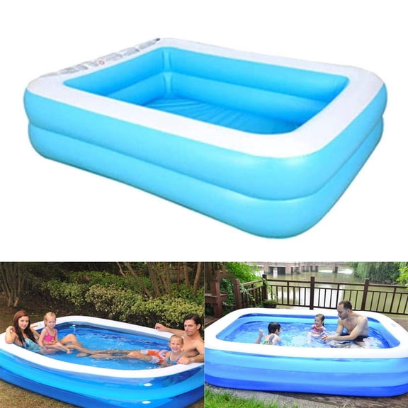 Summer Inflatable Swimming Pool Family Kids Children Adult Play Bathtub Water Swimming Pool PVC Paddling Bathing Tub Outdoor