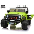 thumbnail image 1 of VOLTZ TOYS 2 Seater Ride On Car, 12V Electric Car for Kids, Electrical Jeep with 2 Seats, Full LED Lights, Parental Remote Control, MP3 Player (Green), 1 of 8