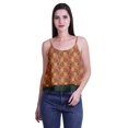 thumbnail image 4 of Moomaya Printed Womens Spaghetti Strap Crop Top Cami Summer Tops, 4 of 5