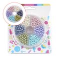 thumbnail image 3 of 1 Lot de 4mm Perles Rondes en Verre DIY Perles Colorées Perles d'Espacement Accessoires pour Fabrication de Bijoux DIY (Style Mixte 3, Environ 810 Pcs), 3 of 5