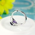 thumbnail image 4 of Riforla Women's Retro Fashion Jewelry Diamond Ring Opening Ring Rings Purple, 4 of 7
