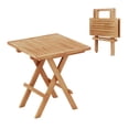 thumbnail image 1 of Gymax Patio Folding Side Table w/X-shaped Legs Slatted Tabletop for Backyard Outdoor, 1 of 9