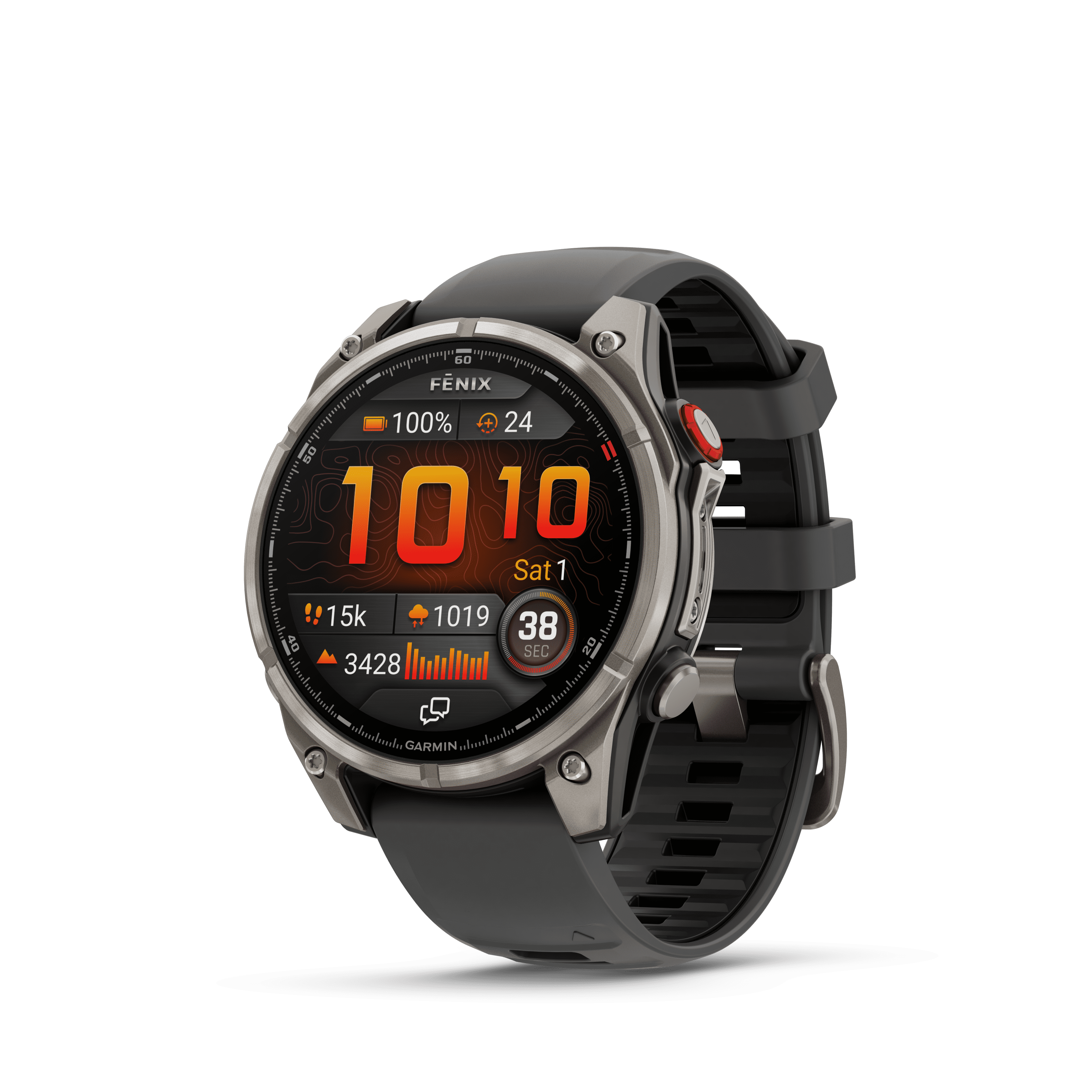 Garmin Fenix 8 Pro Smartwatch 47mm Titanium: Pro-Level Features like Voice Calls, Projected Race Time, Garmin Coach Plans, Auto Lap by Timing Gates, Evening Report!