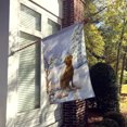 thumbnail image 2 of Carolines Treasures BDBA434ACHF Chocolate Labrador Snowy Robin Drapeau en Toile Taille Maison, 2 of 4