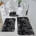 thumbnail image 1 of Czzoypi 3 Piece Bathroom Rug Setu-Shaped Contour Rug, Mat and Toilet Lid Cover,Water Absorbent Soft Microfiber Shaggy Bathroom Mat,For Tub, Shower, Bath Room,Machine Washable, 1 of 7