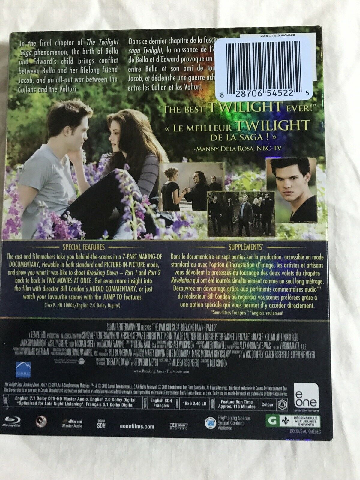 Film Twilight Saga - Breaking Dawn - Part 2 (Blu-ray) (Anglais)