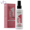 thumbnail image 1 of Revlon Professional UniqOne Lotus Flower Fragrance Hair Treatment | All-In-One Multi-Benefit Leave-In Spray, 150ml, 1 of 3
